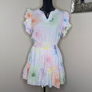 Emily Mccarthy posey colorful mini dress size 8